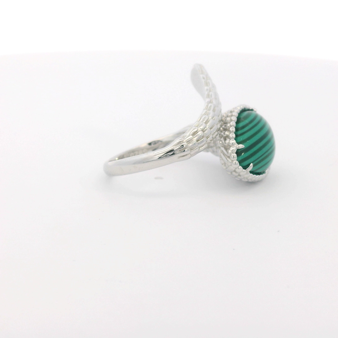 Malachite Big Gem Wrap Ring
