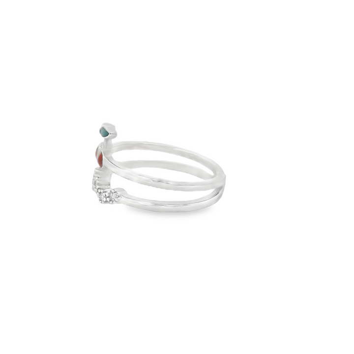 Cherry Dazzle Double Slim Ring