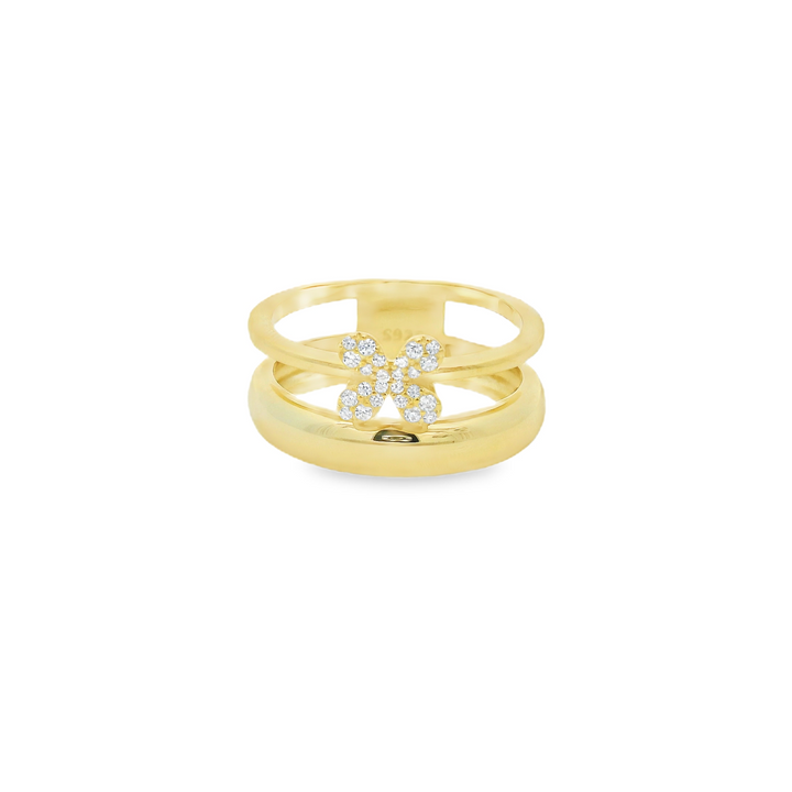 Pixie 18K Gold Plated Double Ring