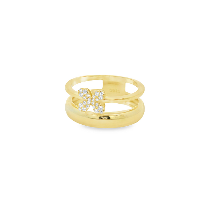 Pixie 18K Gold Plated Double Ring