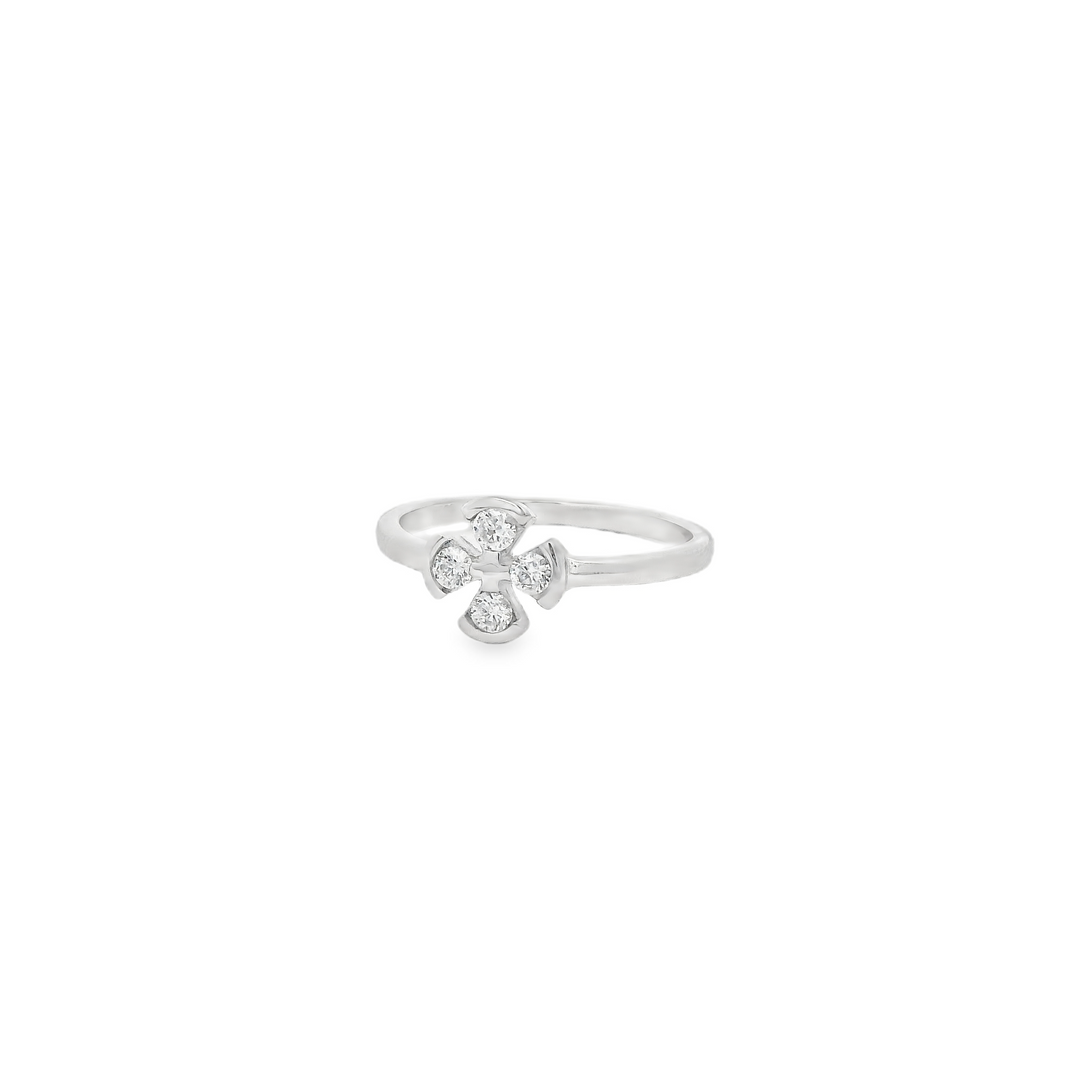 Celtic Flower Slim Ring