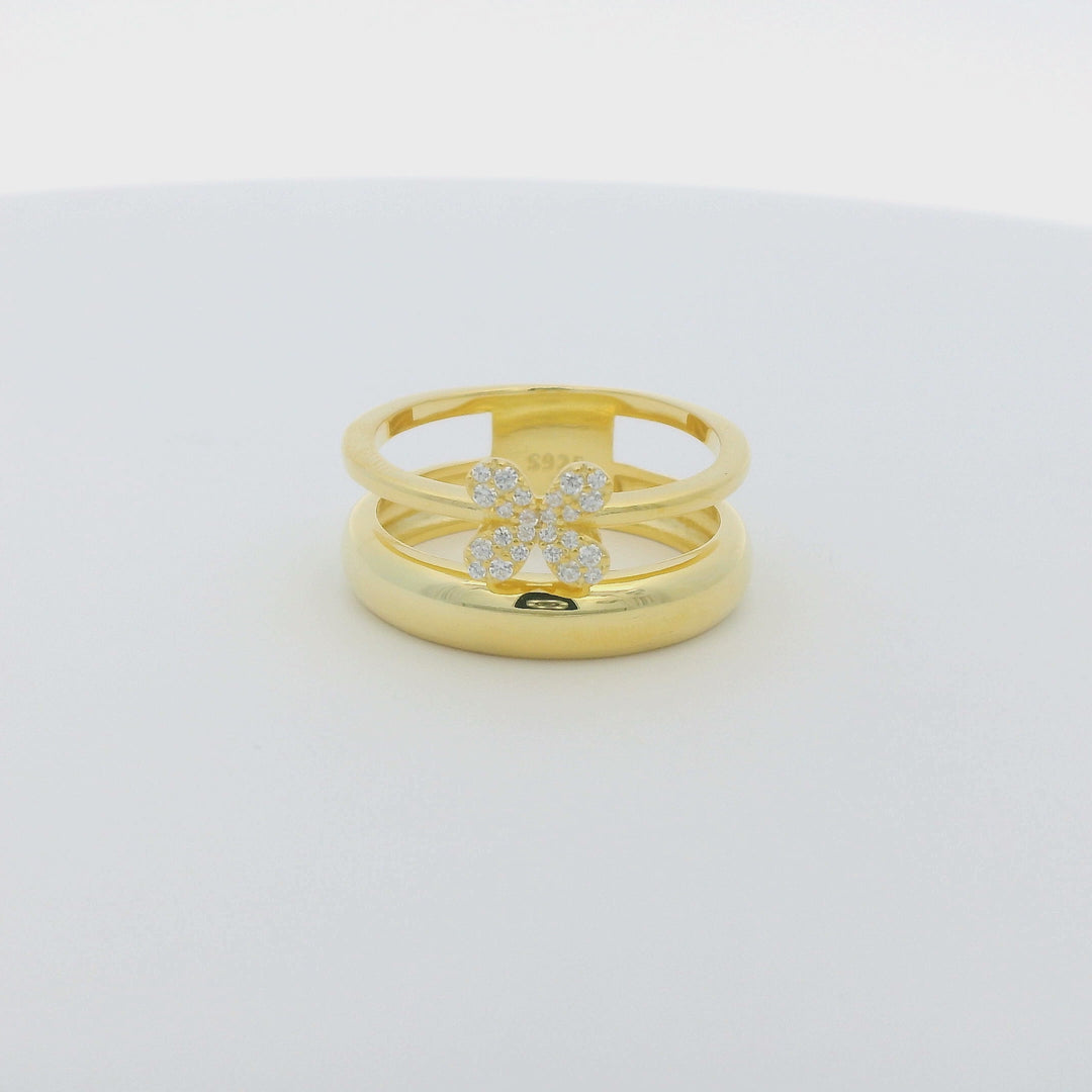Pixie 18K Gold Plated Double Ring