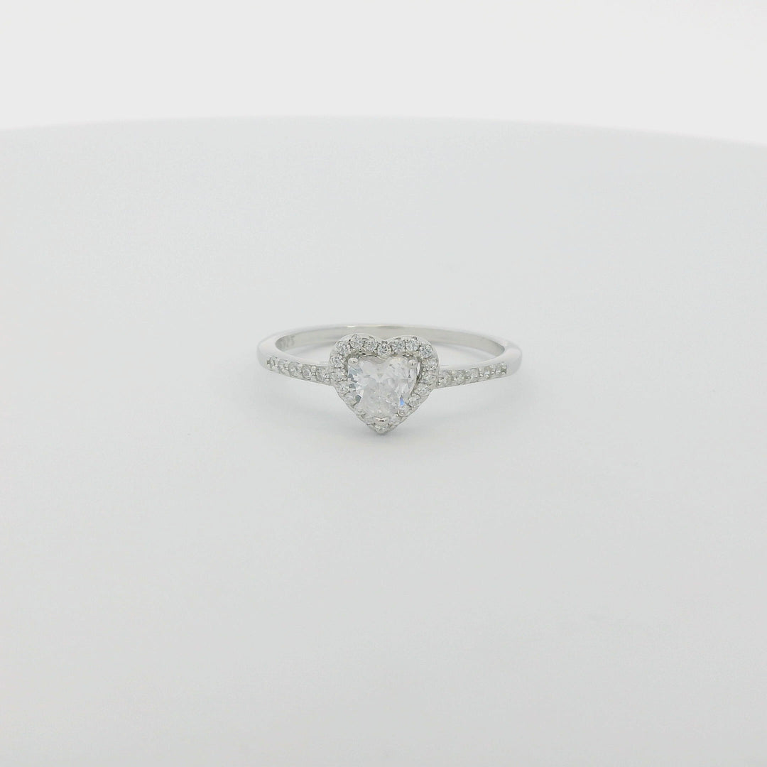 Dazzle Heart Slim Ring