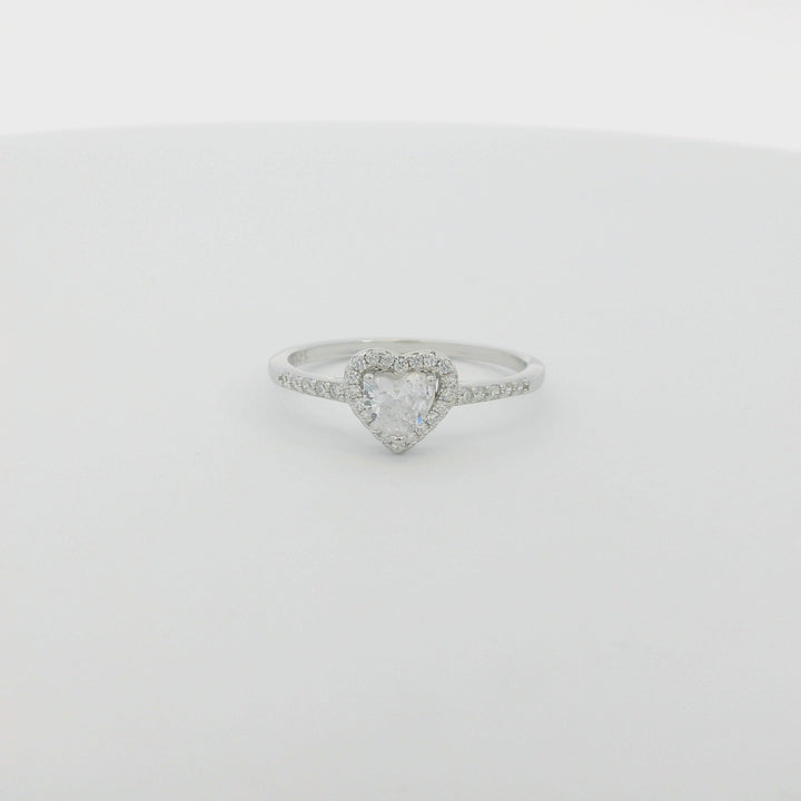 Dazzle Heart Slim Ring