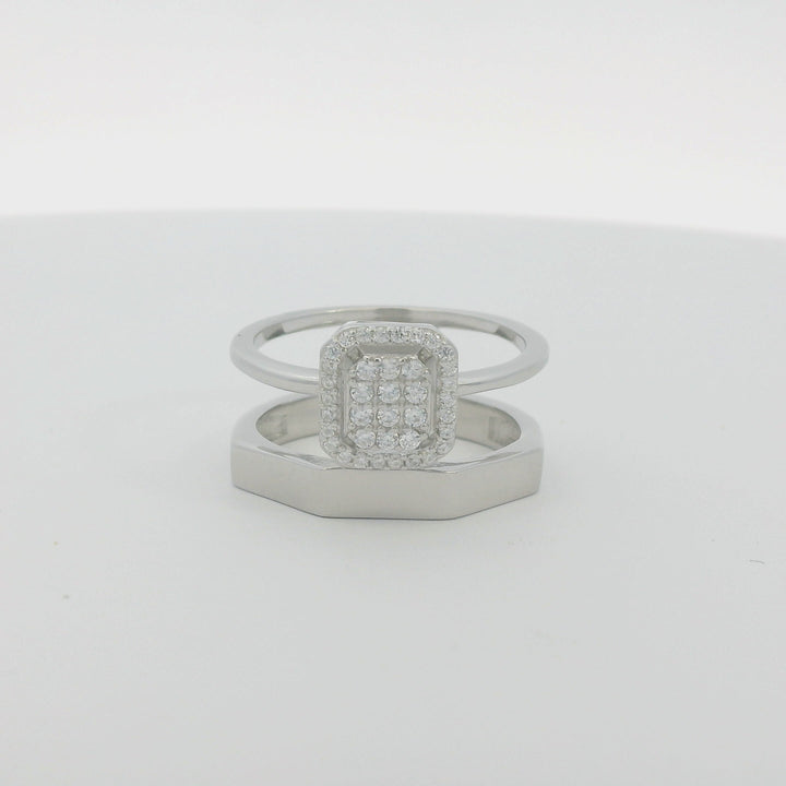 Dazzle Baguette Double Ring