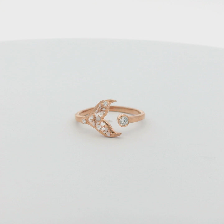 Mermaid 18K Rose Gold Plated Ring