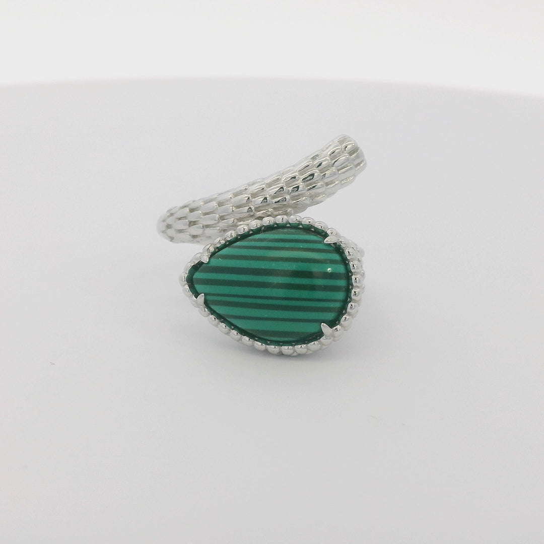 Malachite Big Gem Wrap Ring