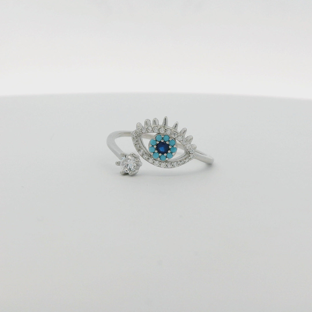 Turquoise Evil Eye Ring