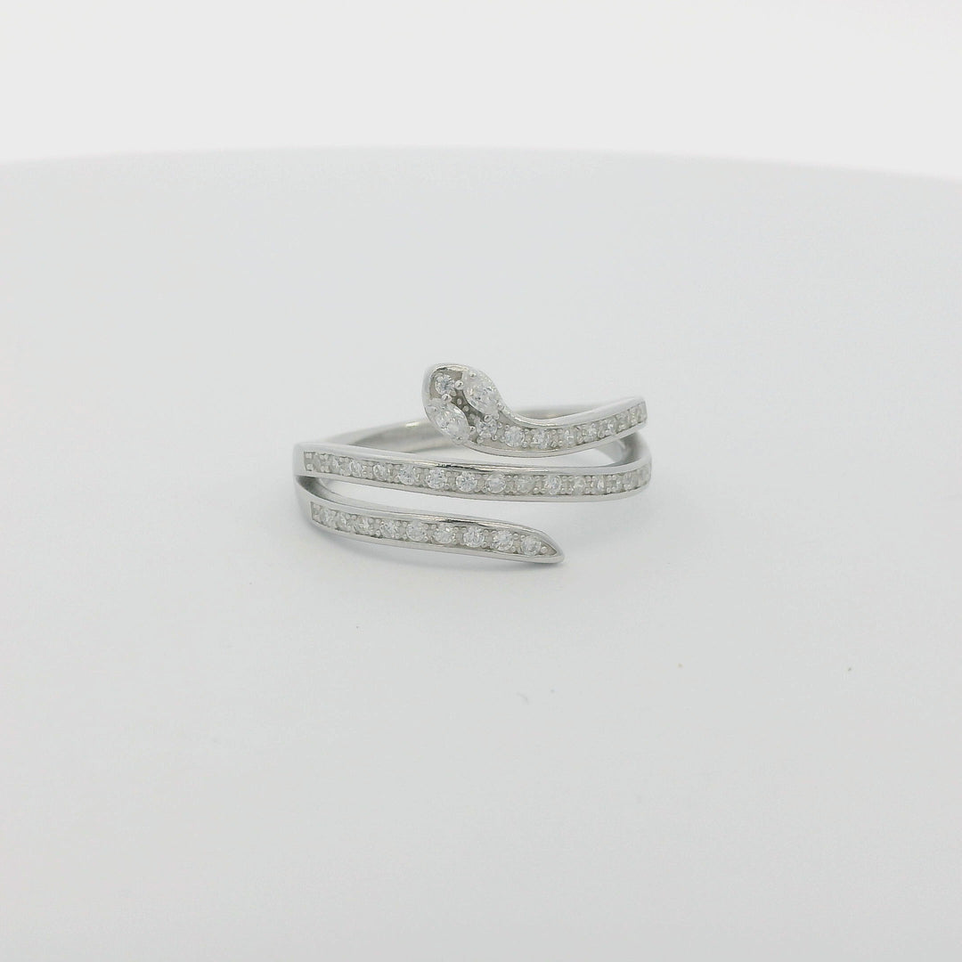 Dazzle Snake Wrapped Ring