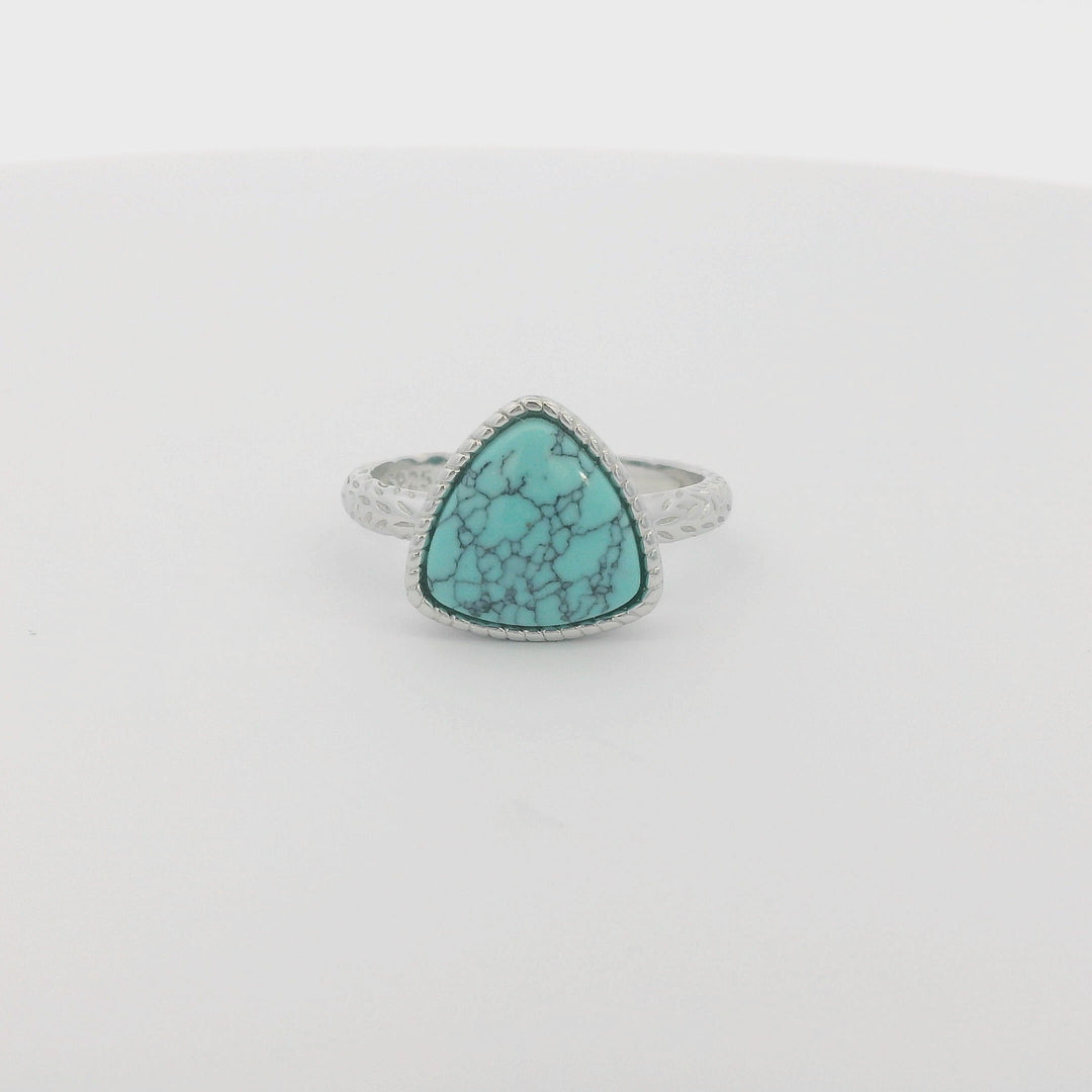Triangle Turquoise Ring