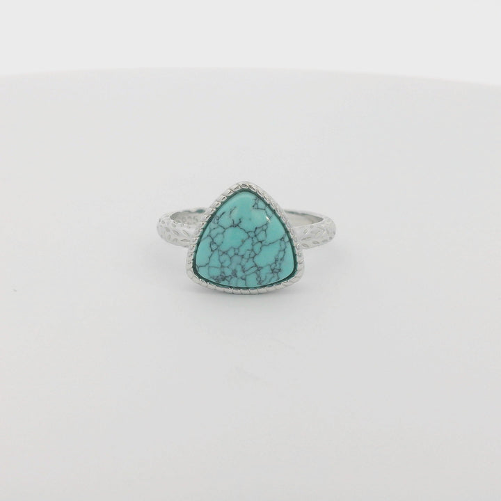 Triangle Turquoise Ring