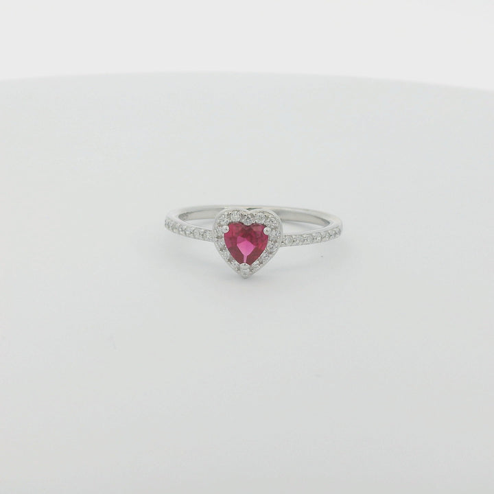Red Heart Dazzle Ring