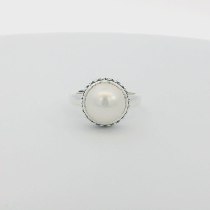 Ancient Crowned Pearl Ring