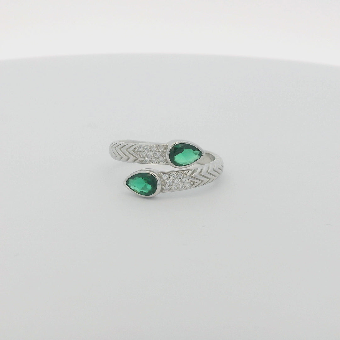 Green Zirconia Slither Ring