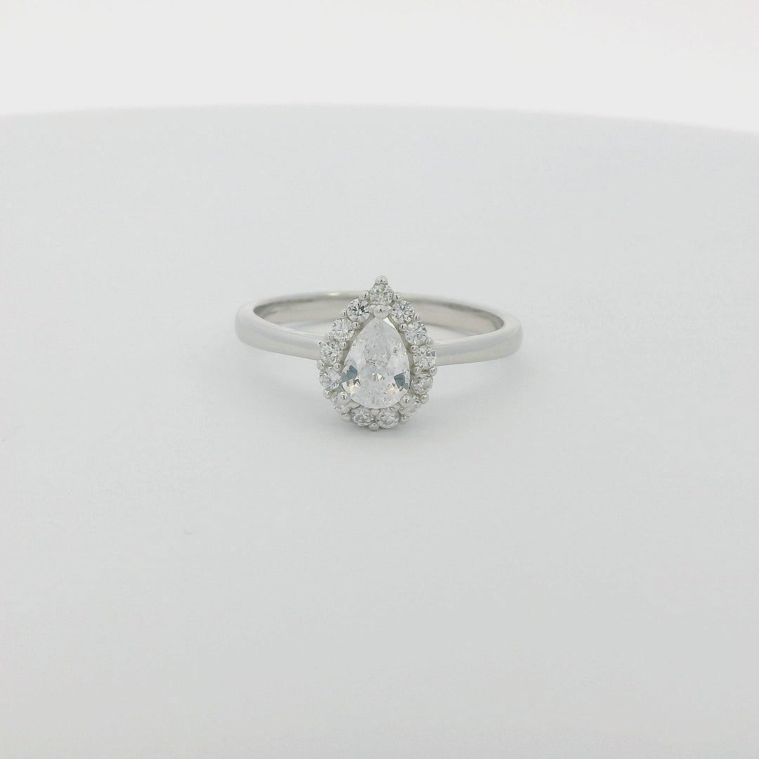 Tear Drop Dazzle Ring