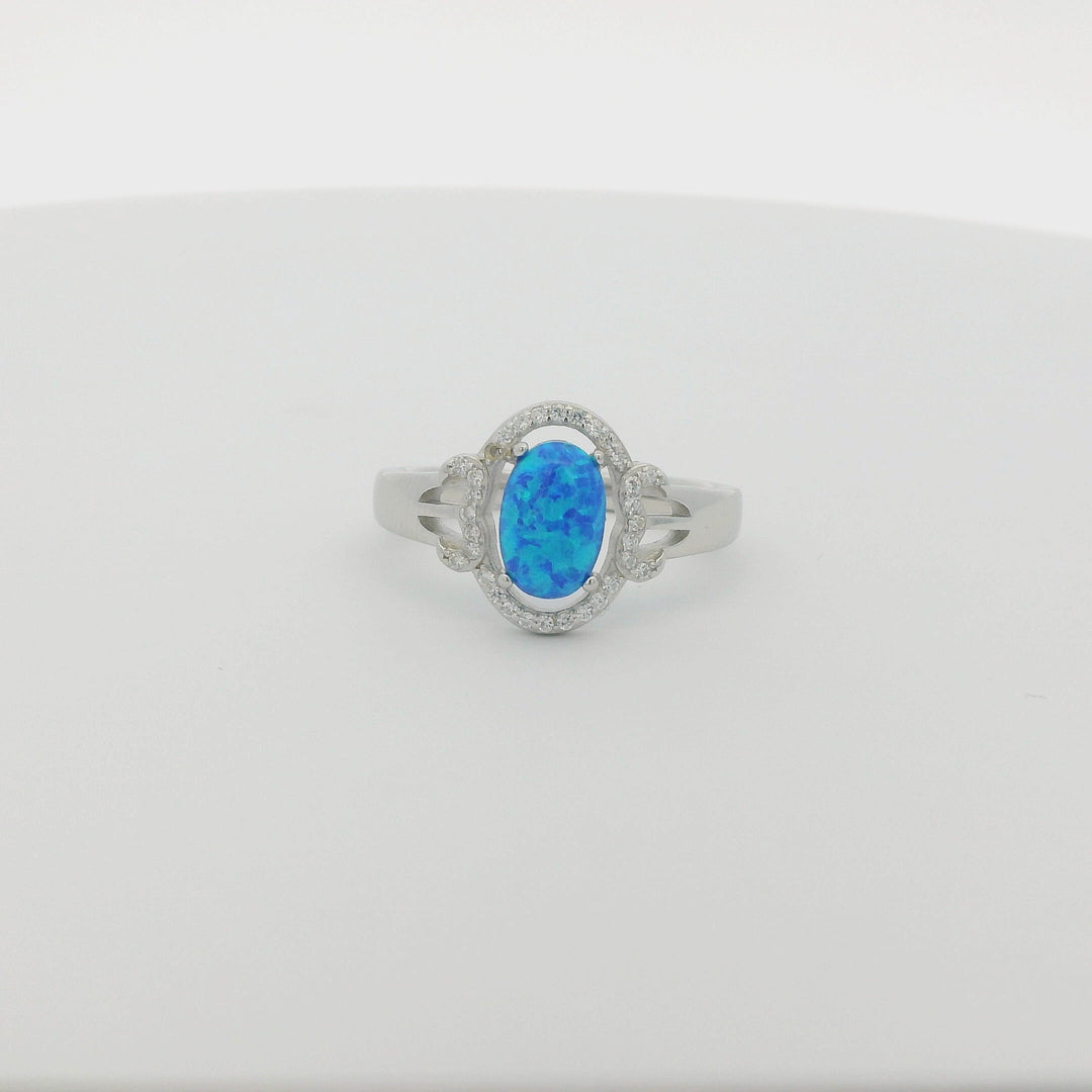 Blue Opal Ocean Royal Ring