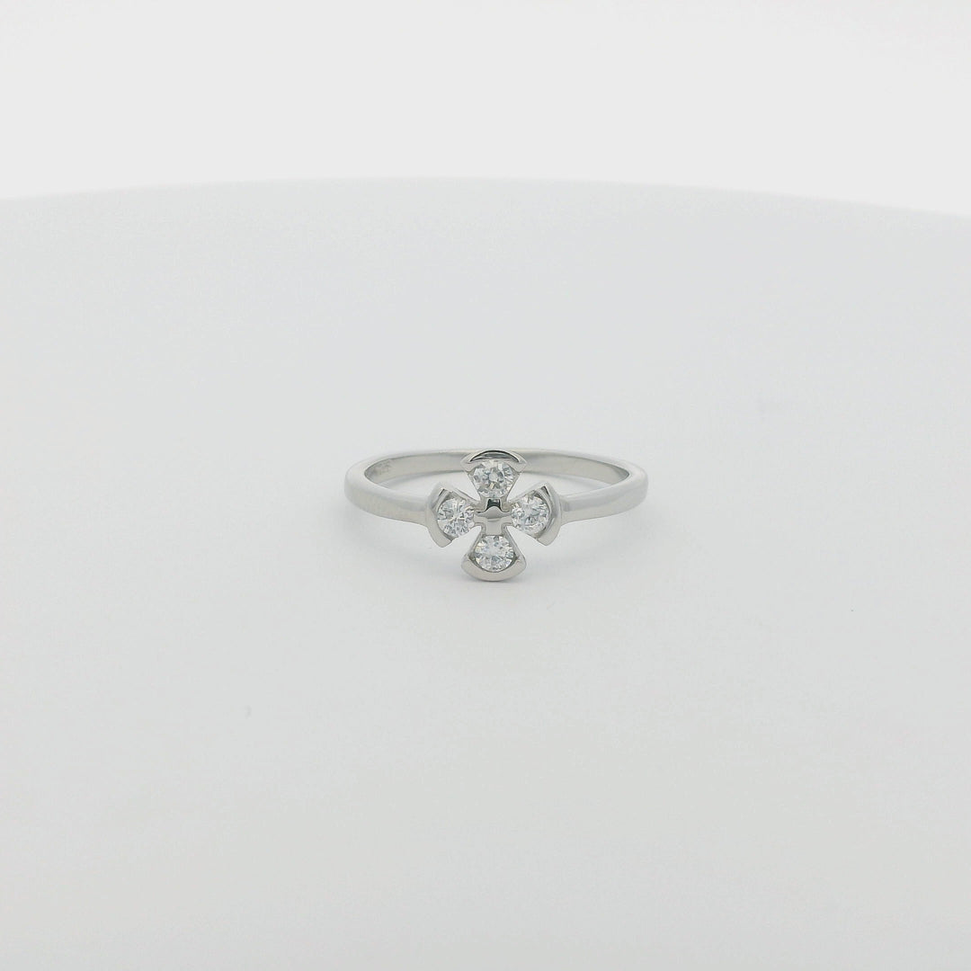 Celtic Flower Slim Ring