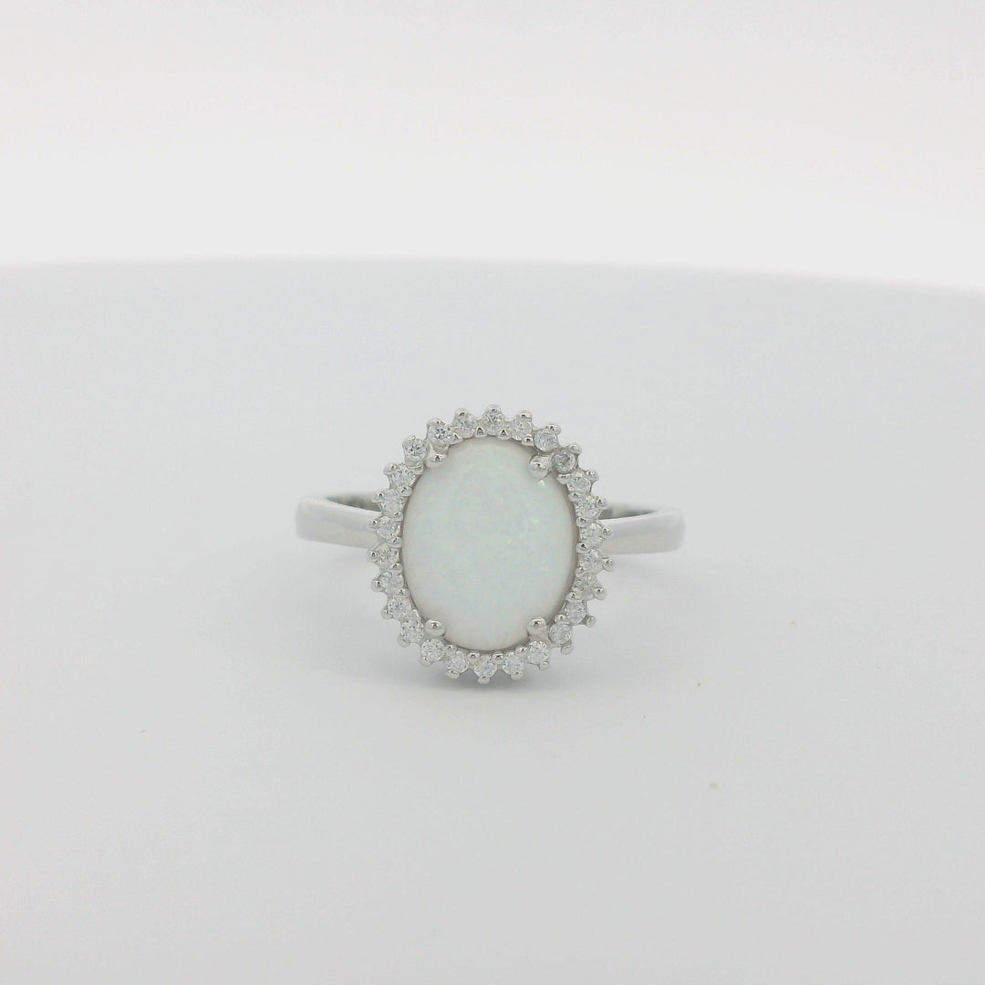 Opal Crown Ring