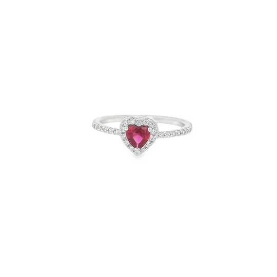 Red Heart Dazzle Ring