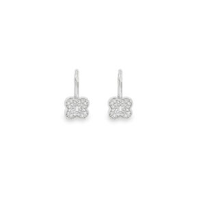 Clover Dazzle Drop Earrings
