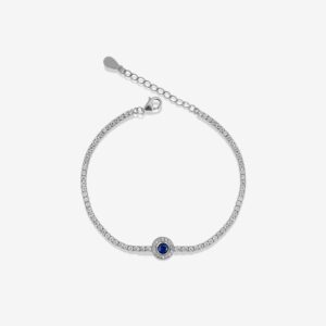 Fine Sphere Blue Gem Tennis Bracelet