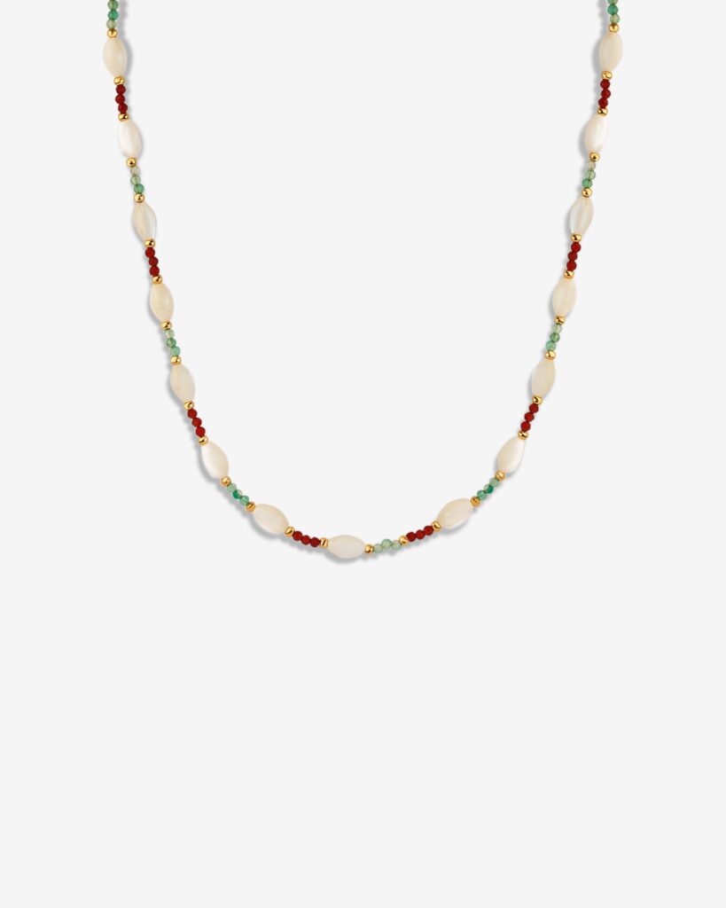 Strobe Lights Festival Beads & Pearl Necklace