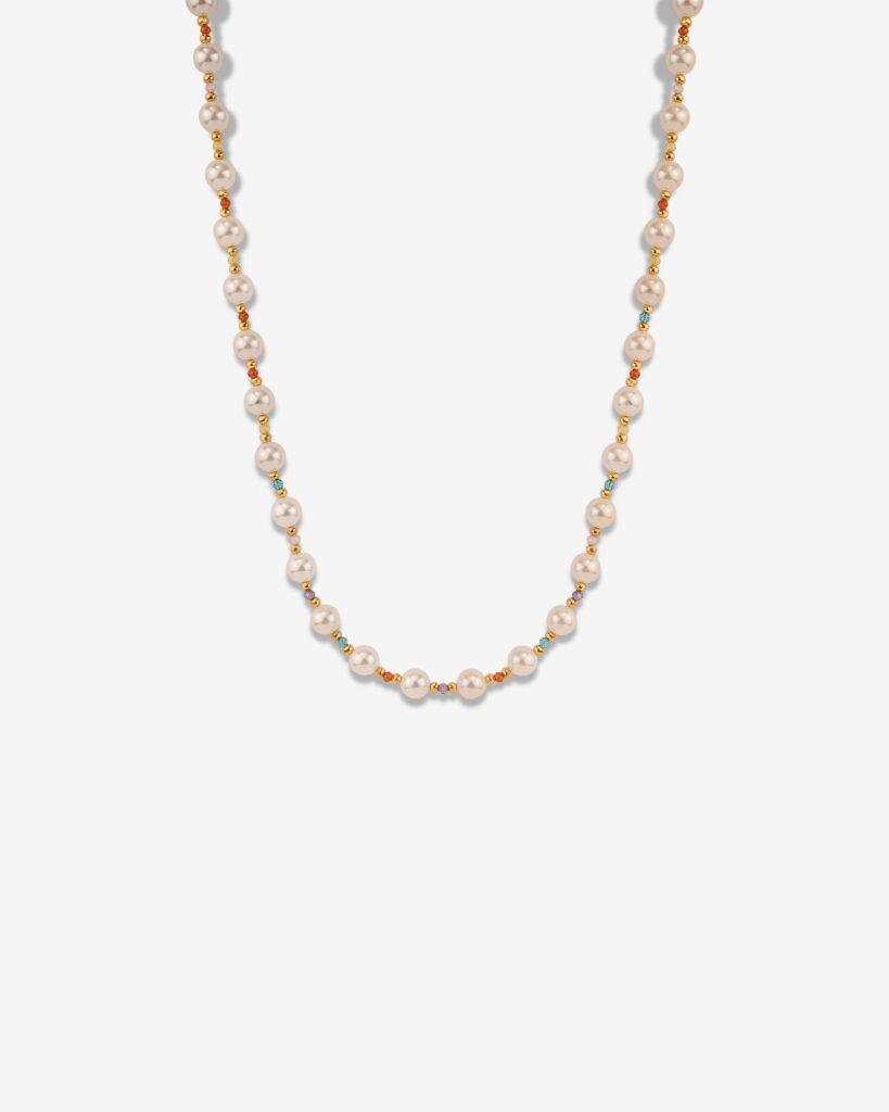 Rave Party Pearl Bead Necklace