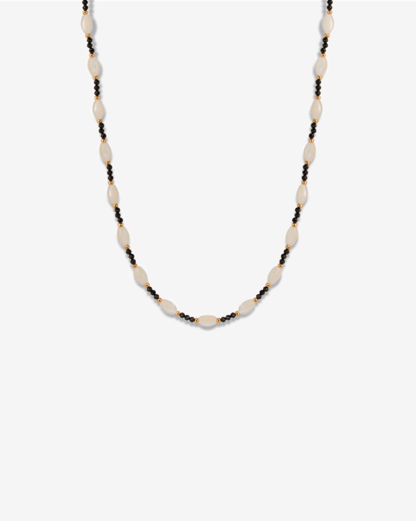 Midnight Pearls & Black Beads Necklace
