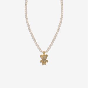 Pearly Teddy 18k Gold Plated Pearl Necklace