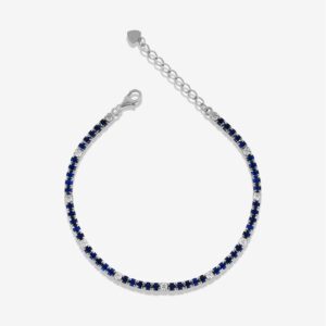Blue & White Gems Standard Tennis Bracelet