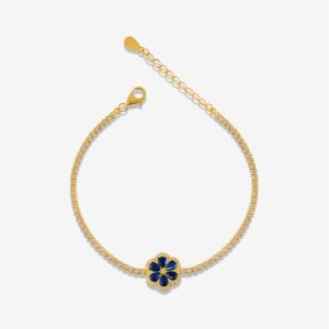 Blue Golden Cosmo Tennis Braclet