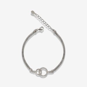 Dazzle Linked Hoops Rope Bracelet