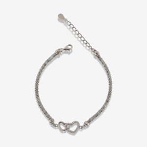 Two Hearts Connected Rope Bracelet