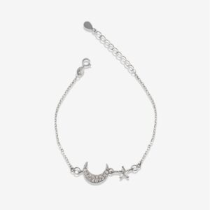 Dazzle Moon & Star Slim Bracelet