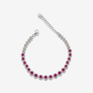 Royal Magenta Oval Signature Piece Bracelet