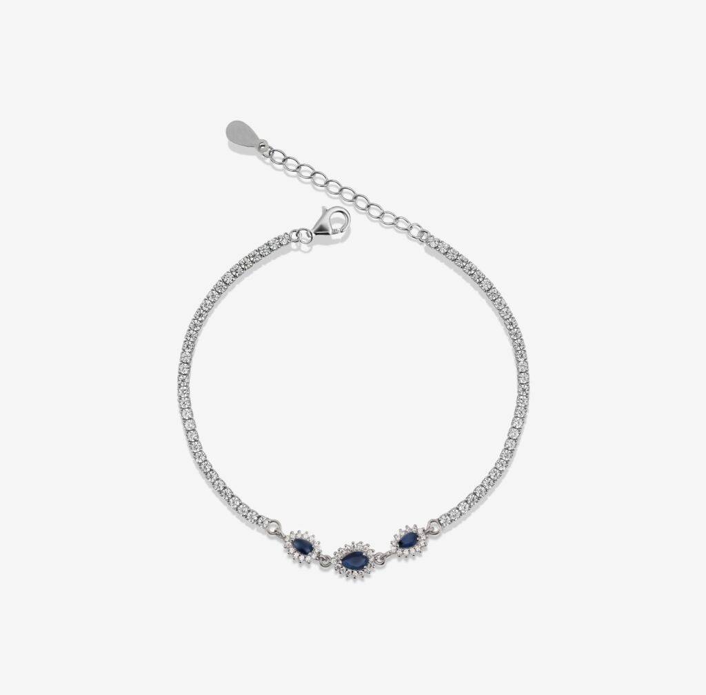 Royal Blue Gem Tennis Bracelet