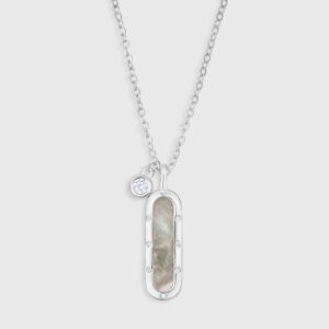 Mother Pearl Charm Necklace