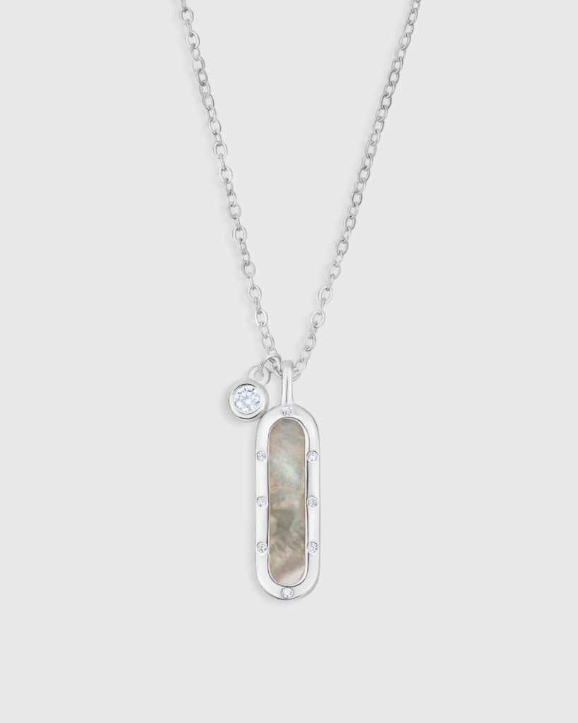 Mother Pearl Charm Necklace