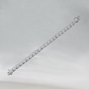 Sparkle Baguette Classic White Bracelet