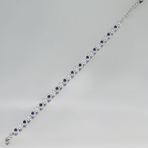 Sphere Dazzle Classic White & Blue Bracelet