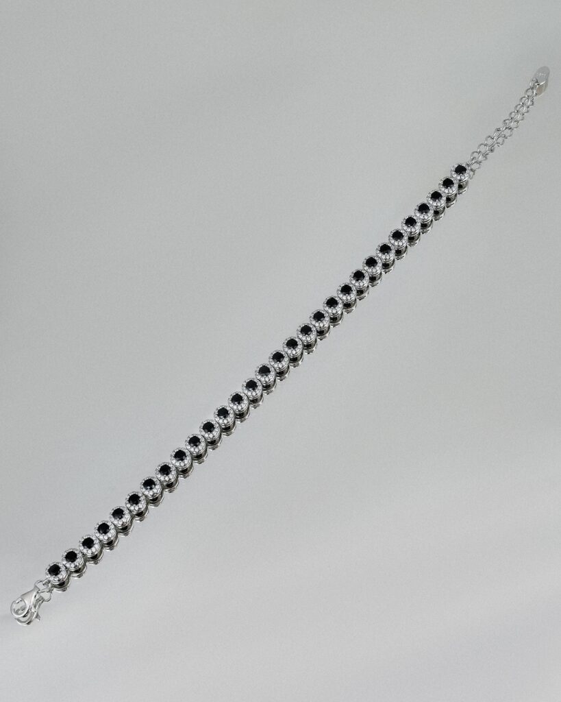 Sphere Sparkle Classic White & Black Bracelet