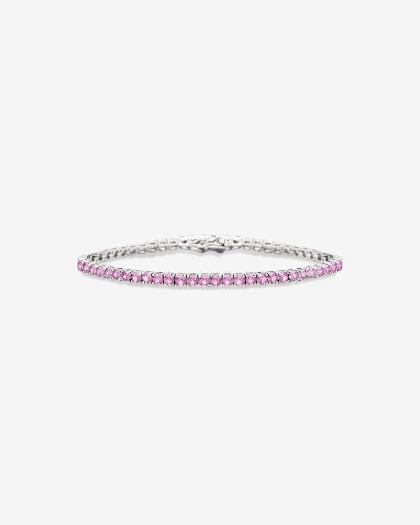 Fancy Pink Signature Medium Tennis Bracelet