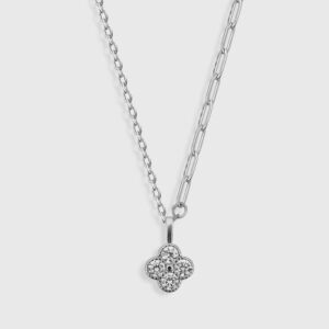 Silver Royal Clover Necklace