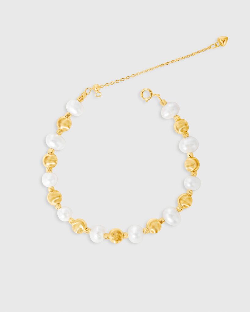 Sphere & Pearl Bracelet