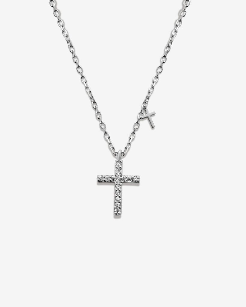 Big Cross Mini Cross Necklace