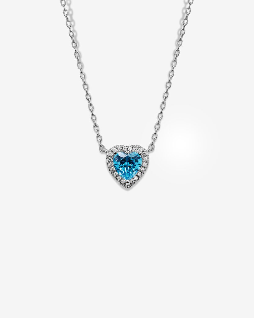 Light Blue Heart Necklace