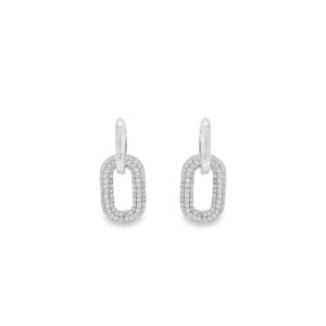 Silver Roche Hoop Hooped Earrings