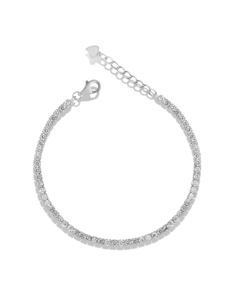 White Standard Tennis Bracelet