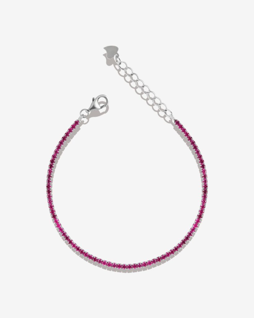 Magenta Zirconia Standard Tennis Bracelet
