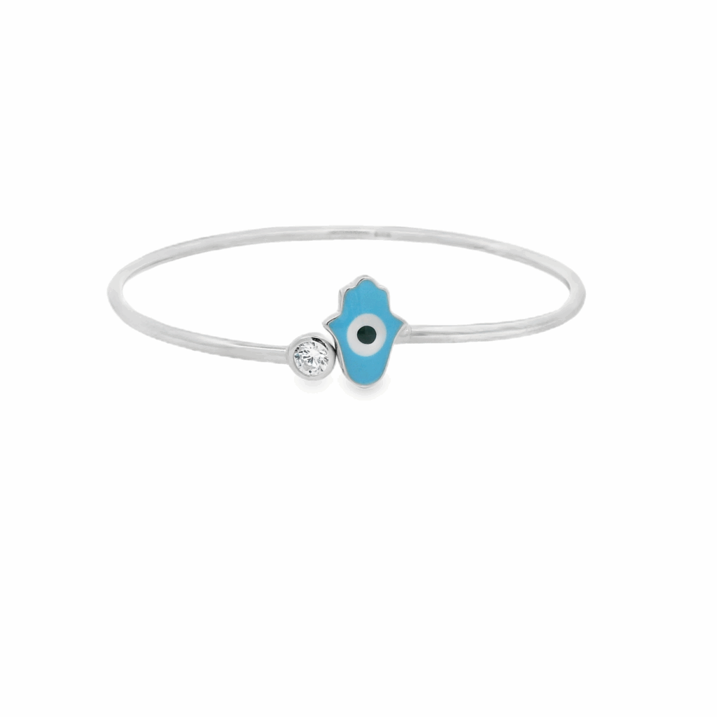 Hamsa Hand & Gem Bracelet